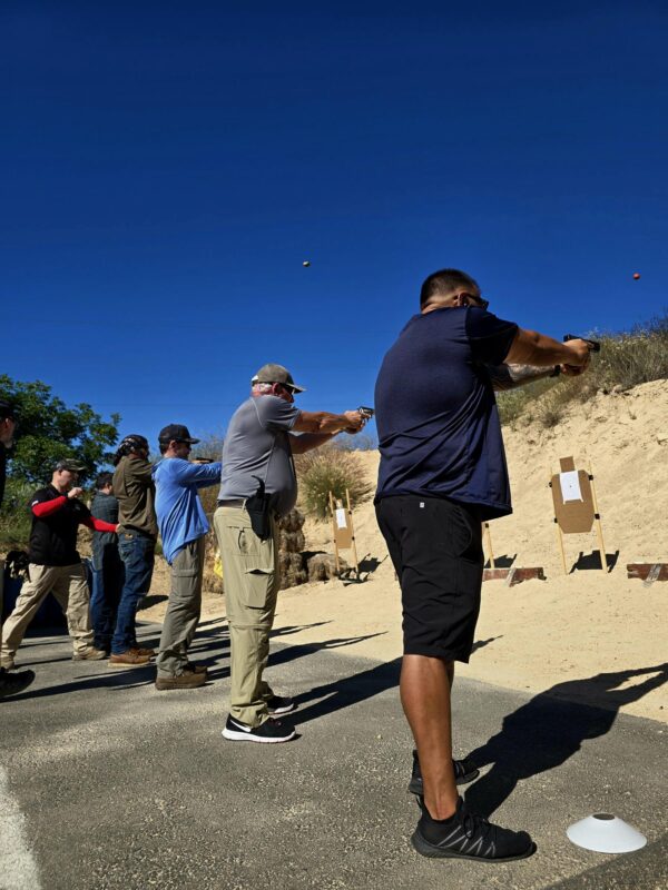 CCW training small group pistol intermediate student